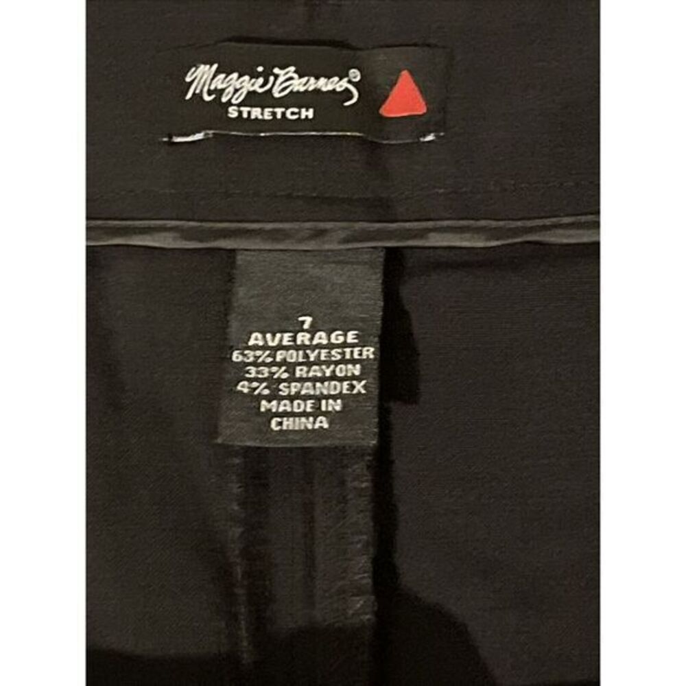 Maggie Barnes Career Dress PantsWomen's Plus Size 7‎ Black  Solid High Rise - Picture 3 of 5